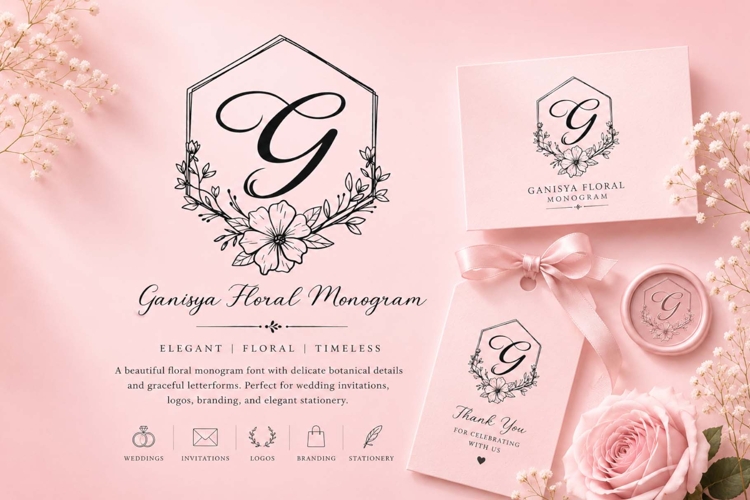 Ganisya Floral Monogram