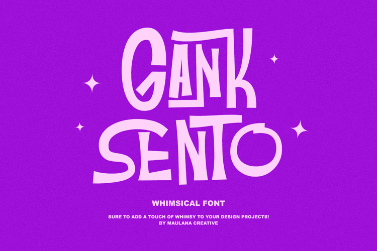 Gank Sento Whimsical Font