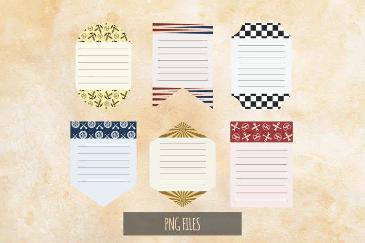 Vintage Garage Tools Seamless Pattern Shaped Journaling Area