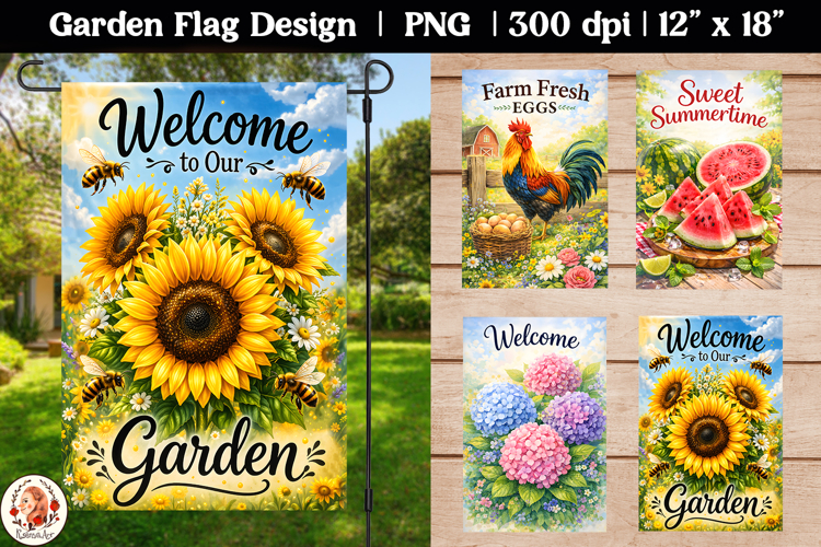 Summer Welcome Sunflower Farm Garden Flag