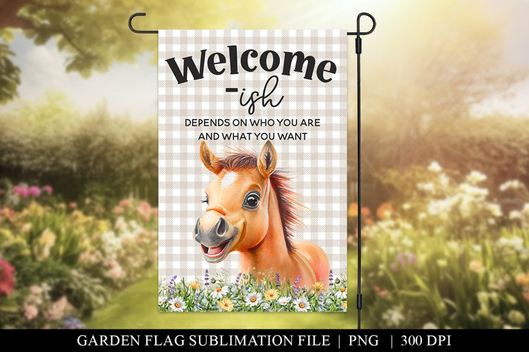 Farmhouse Porch Decor | Welcome-ish Garden Flag