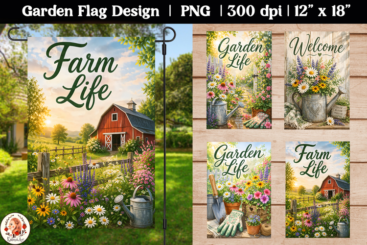 Summer Welcome Farm Garden Flag