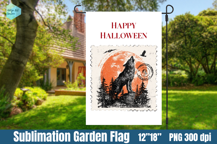Garden Flag Sublimation designs | Halloween Sublimation