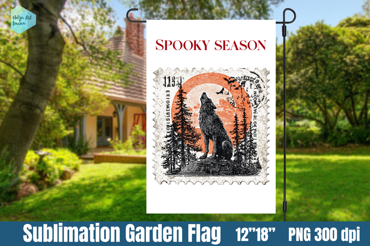 Garden Flag Sublimation designs | Halloween Sublimation