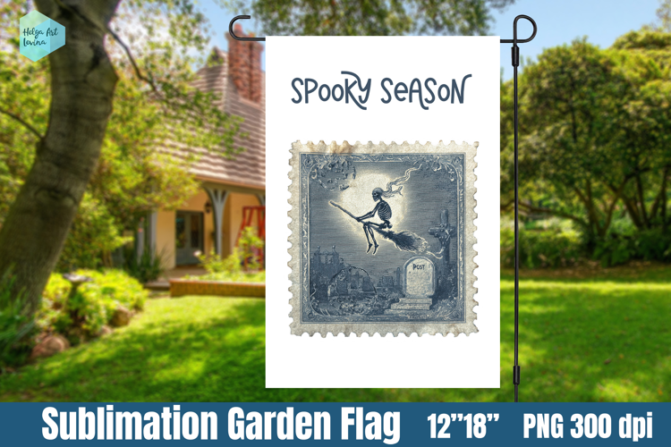 Garden Flag Sublimation designs | Halloween Sublimation