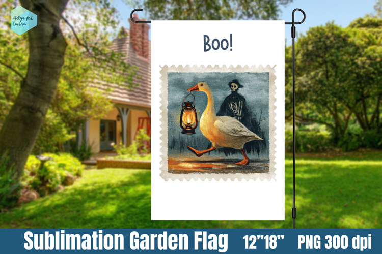 Garden Flag Sublimation designs | Halloween Sublimation