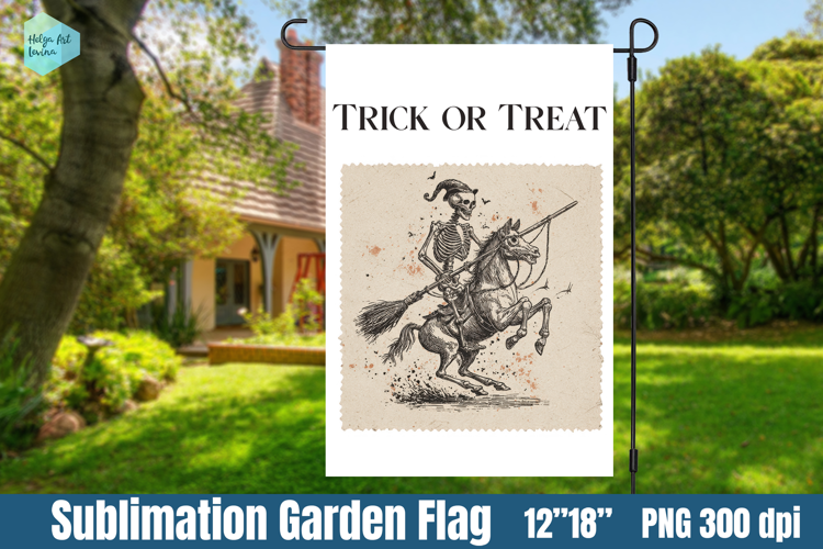 Garden Flag Sublimation designs | Halloween Sublimation