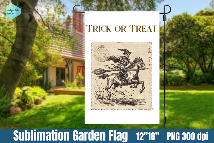 Garden Flag Sublimation designs | Halloween Sublimation
