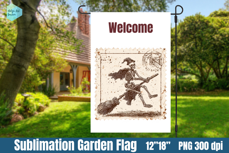 Garden Flag Sublimation designs | Halloween Sublimation
