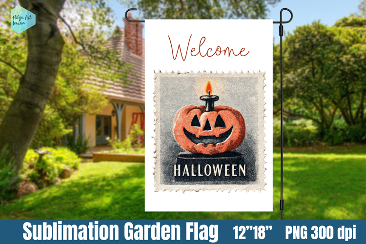 Garden Flag Sublimation designs | Halloween Sublimation