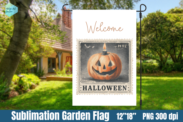 Garden Flag Sublimation designs | Halloween Sublimation