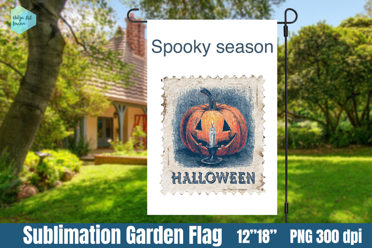 Garden Flag Sublimation designs | Halloween Sublimation