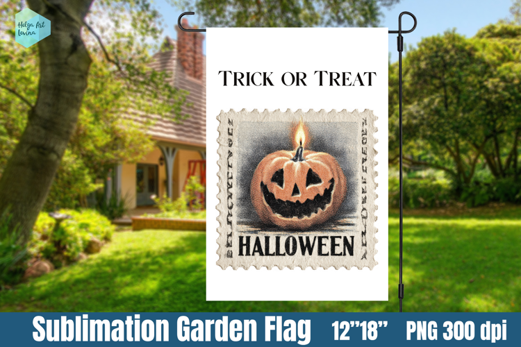 Garden Flag Sublimation designs | Halloween Sublimation