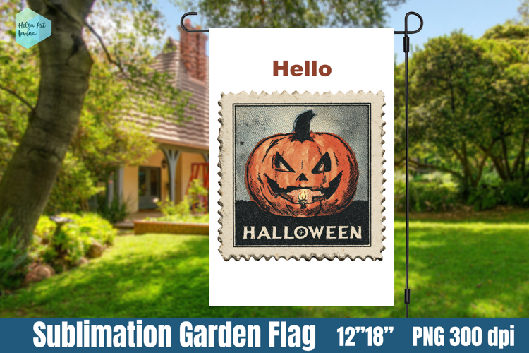 Garden Flag Sublimation designs | Halloween Sublimation