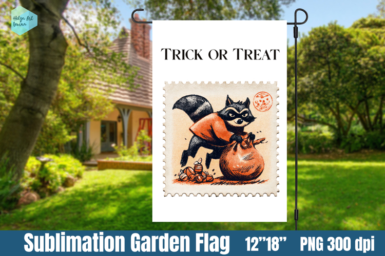 Garden Flag Sublimation designs | Halloween Sublimation