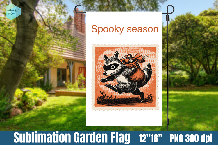 Garden Flag Sublimation designs | Halloween Sublimation