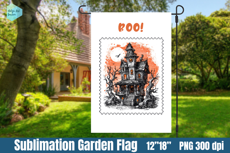 Garden Flag Sublimation designs | Halloween Sublimation