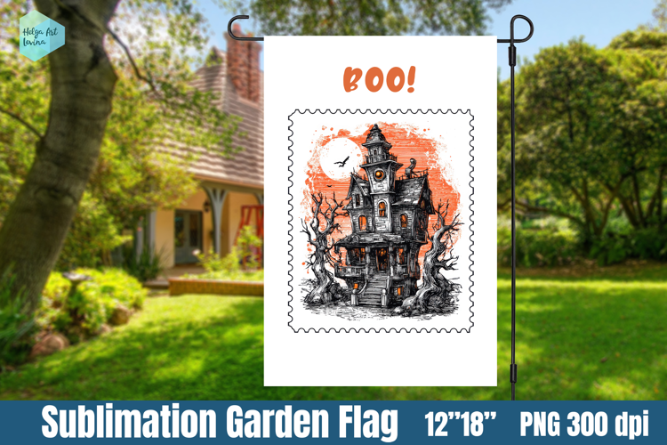 Garden Flag Sublimation designs | Halloween Sublimation