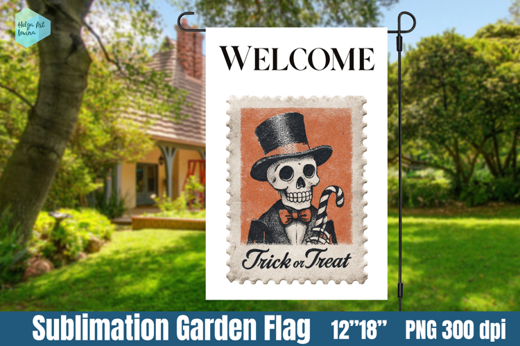 Garden Flag Sublimation designs | Halloween Sublimation