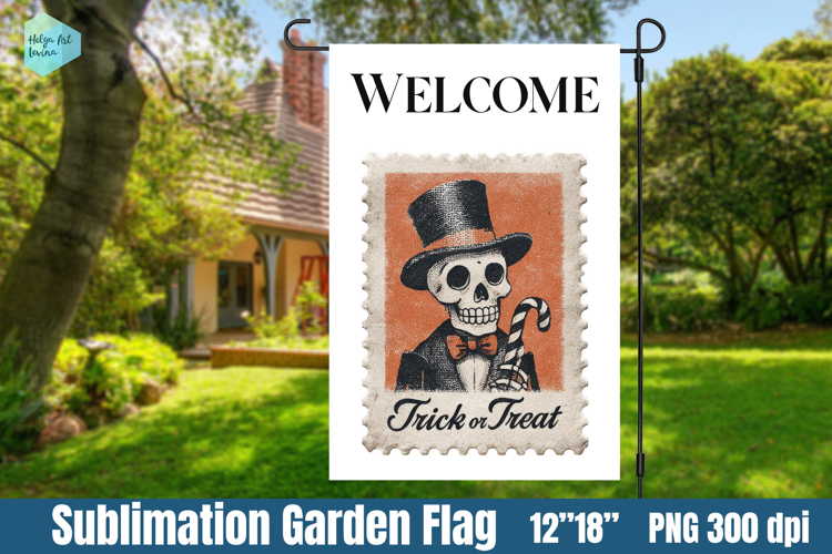 Garden Flag Sublimation designs | Halloween Sublimation