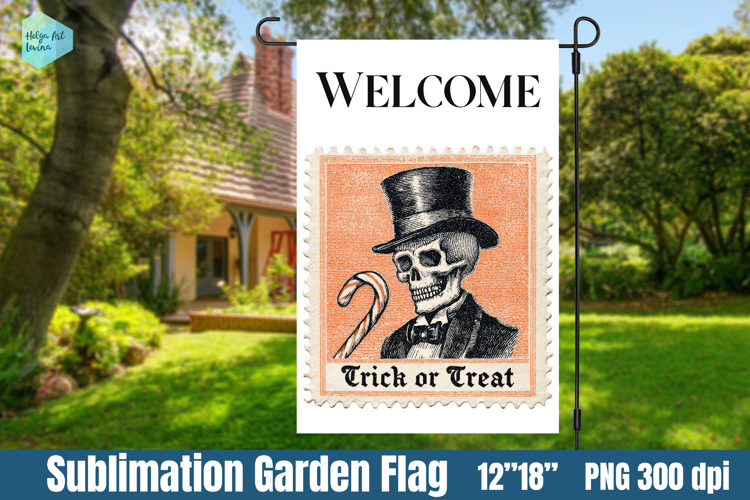 Garden Flag Sublimation designs | Halloween Sublimation