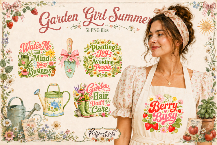 Garden Girl Summer Bundle | Plant Lover Funny Quotes