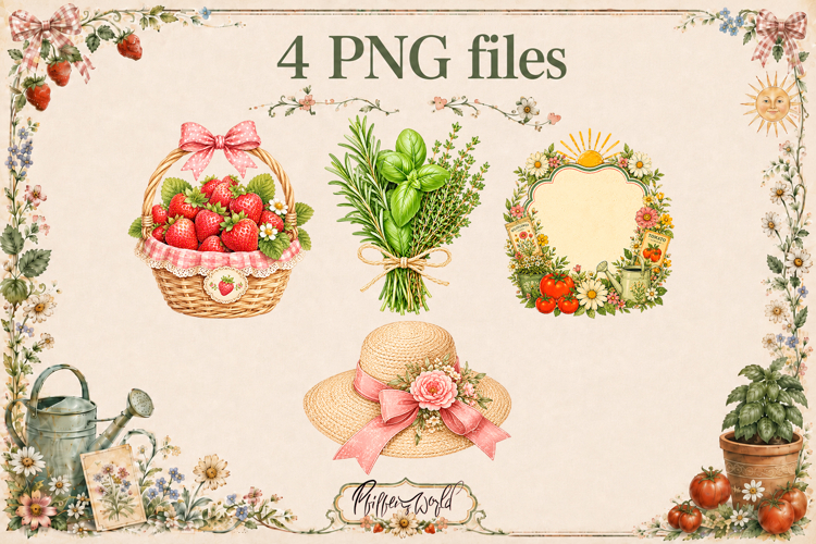 Flower garden clipart