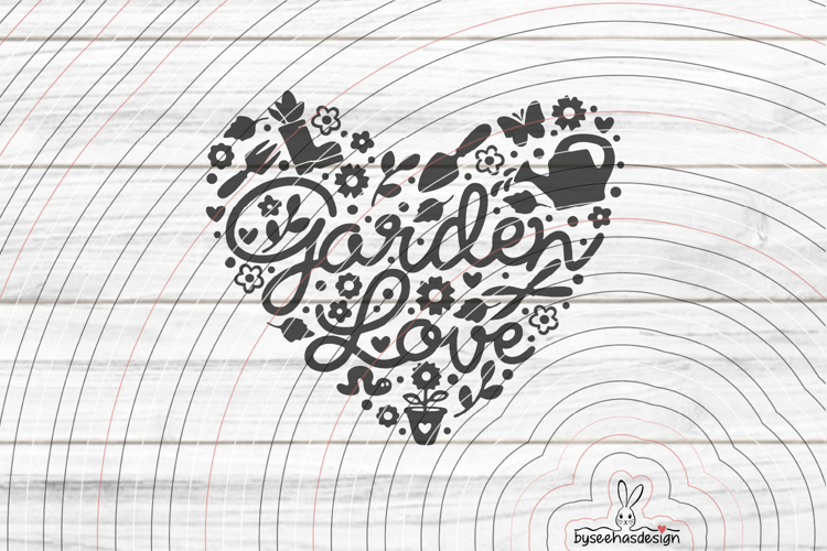 Garden Love cutting file SVG DXF