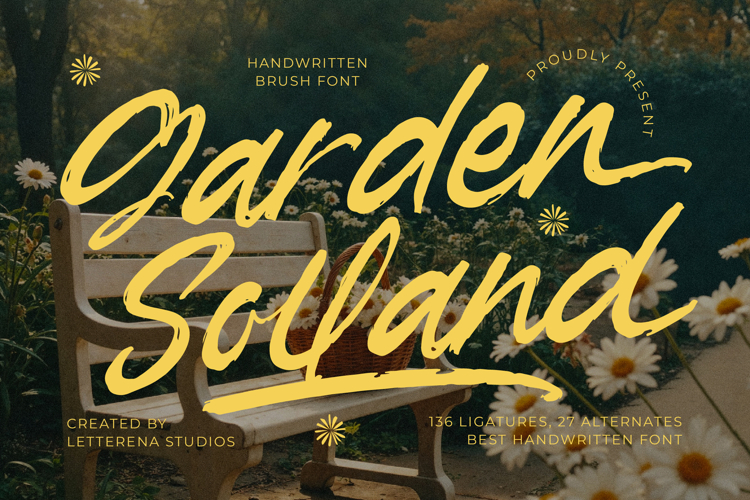 Garden Solland Bold Handwritten Font