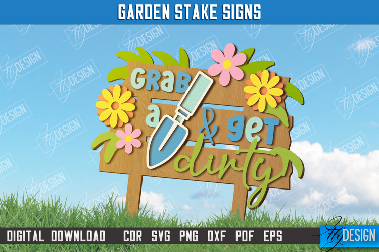Garden Stake Sign | Plant Stakes | Plant Marker | Lawn Stake
