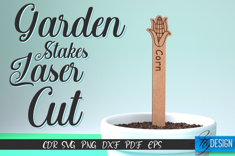 Corn Garden Stakes Laser Cut|Plant Stakes Laser Cut