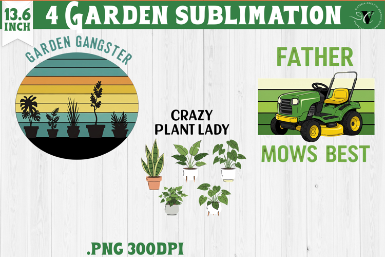 Garden sublimation design | Gardening clipart