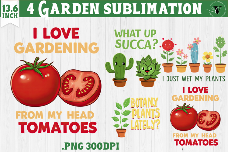 Garden sublimation design | Gardening clipart