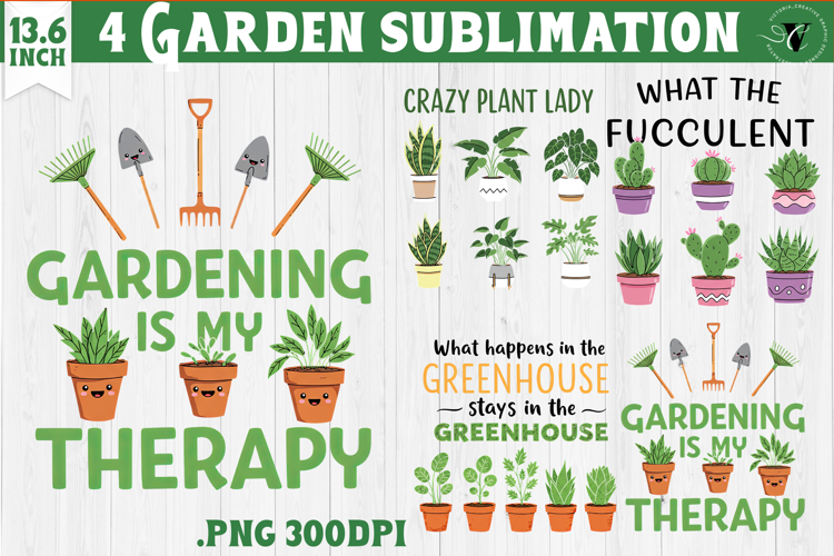 Garden sublimation design | Gardening clipart
