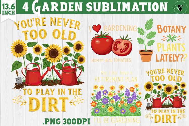 Garden sublimation design | Gardening clipart