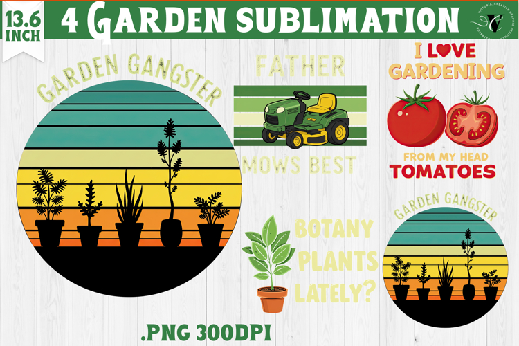 Garden sublimation design | Gardening clipart