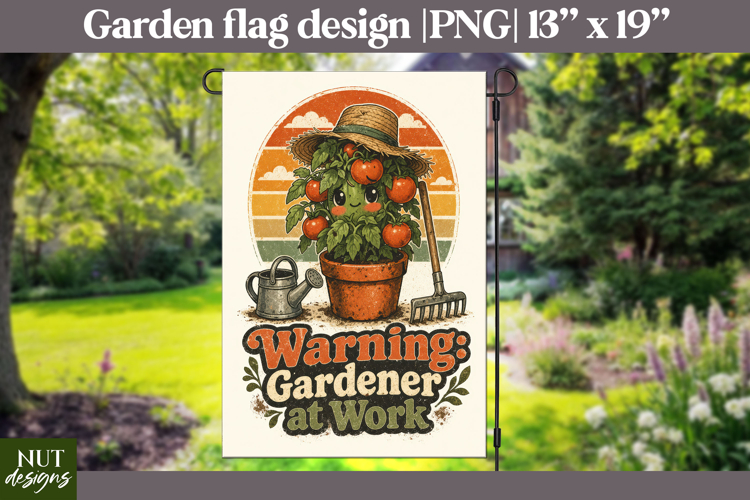 Funny garden flag sublimation Garden quotes Retro Farmhouse