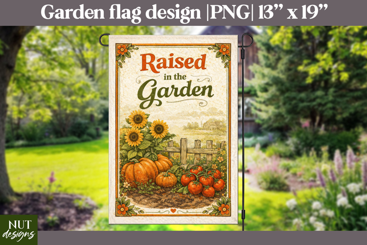 Sunflower Garden flag sublimation Harvest Farmhouse decor example image 1