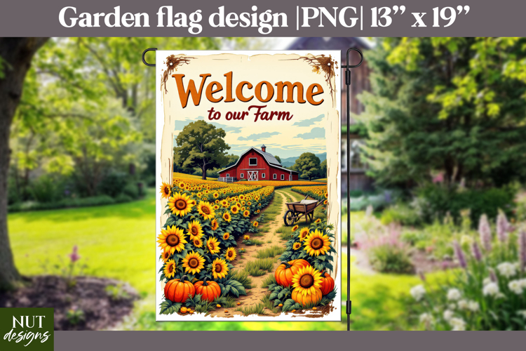Welcome garden flag Farmhouse decor Welcome to Our Farm