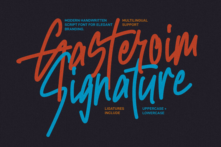 Gasteroim Signature Font Branding example image 1