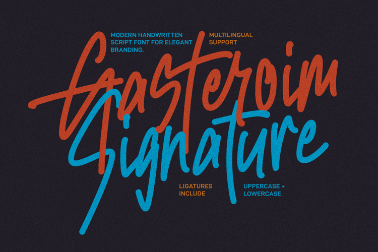 Gasteroim Signature Font Branding