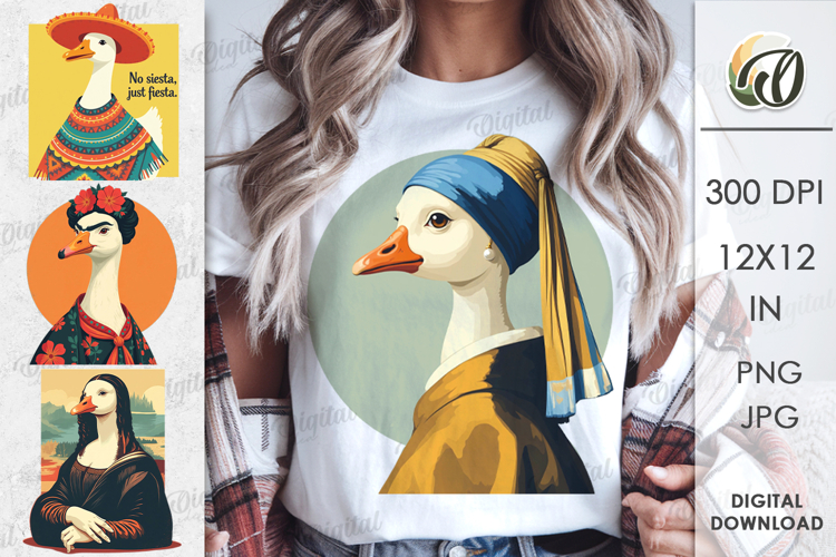Geese Sublimation. Funny Geese Sublimation PNG