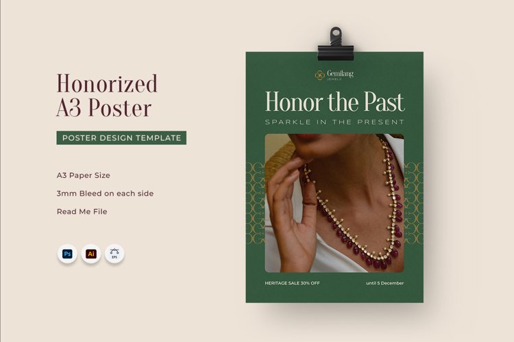Honorized - Poster Template example image 1