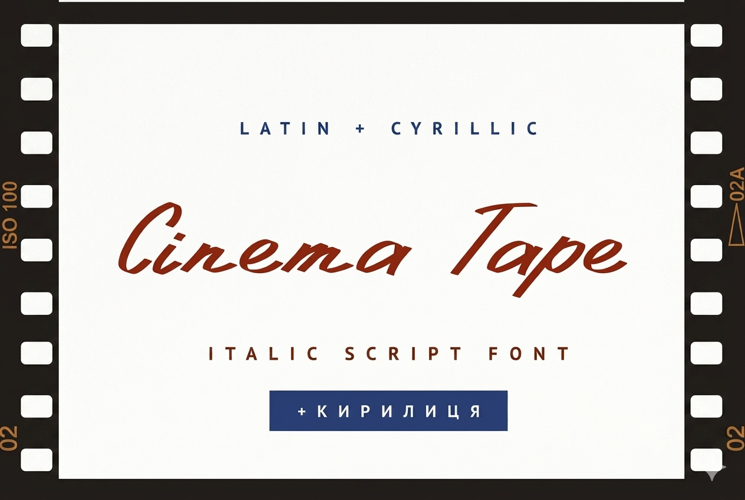 Cinema Tape Cyrillic Font