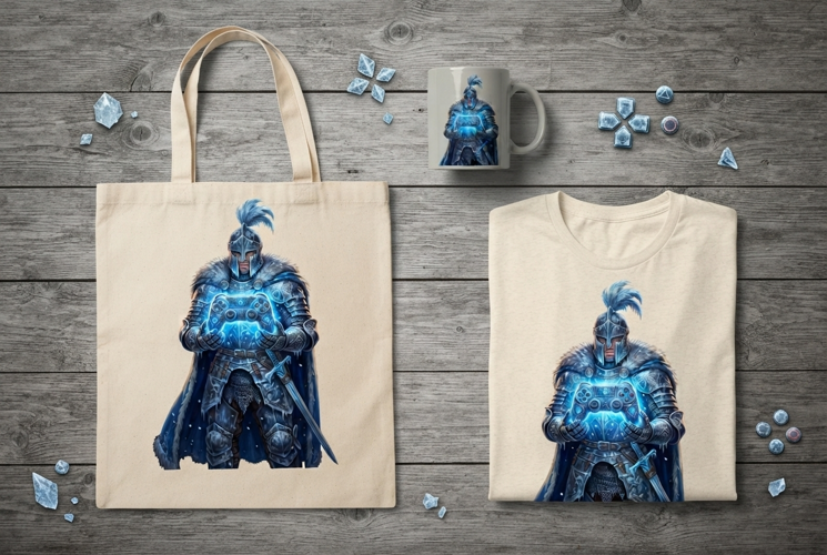 Knight of Winter Gaming Fantasy Christmas Art