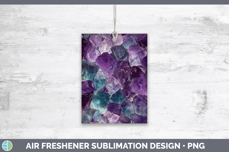 Gems Fluorite Air Freshener Sublimation Car Freshener Design