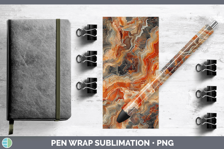 Gems Jasper Pen Wrap Sublimation Pen Designs