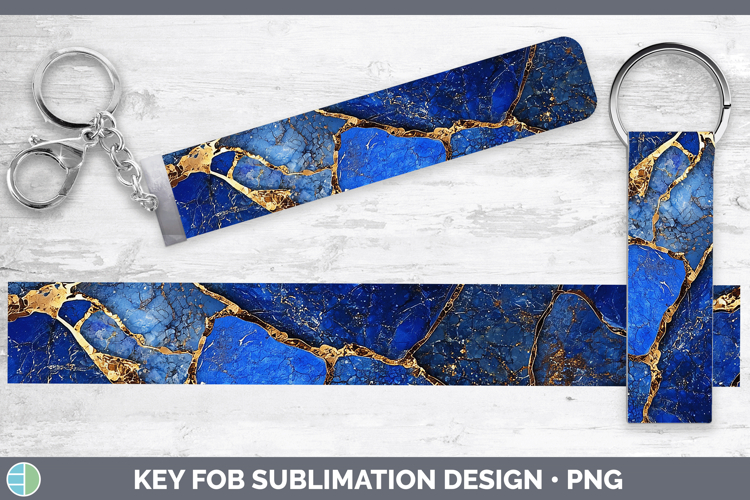 Gems Lapis Lazuli Key Fob Sublimation Wristlet Designs