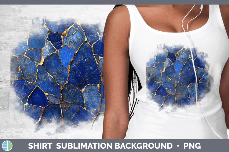 Gems Lapis Lazuli Shirt Sublimation Sublimation Background D