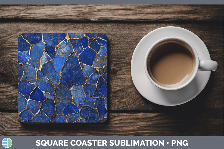 Gems Lapis Lazuli Square Coaster Sublimation Coaster Designs